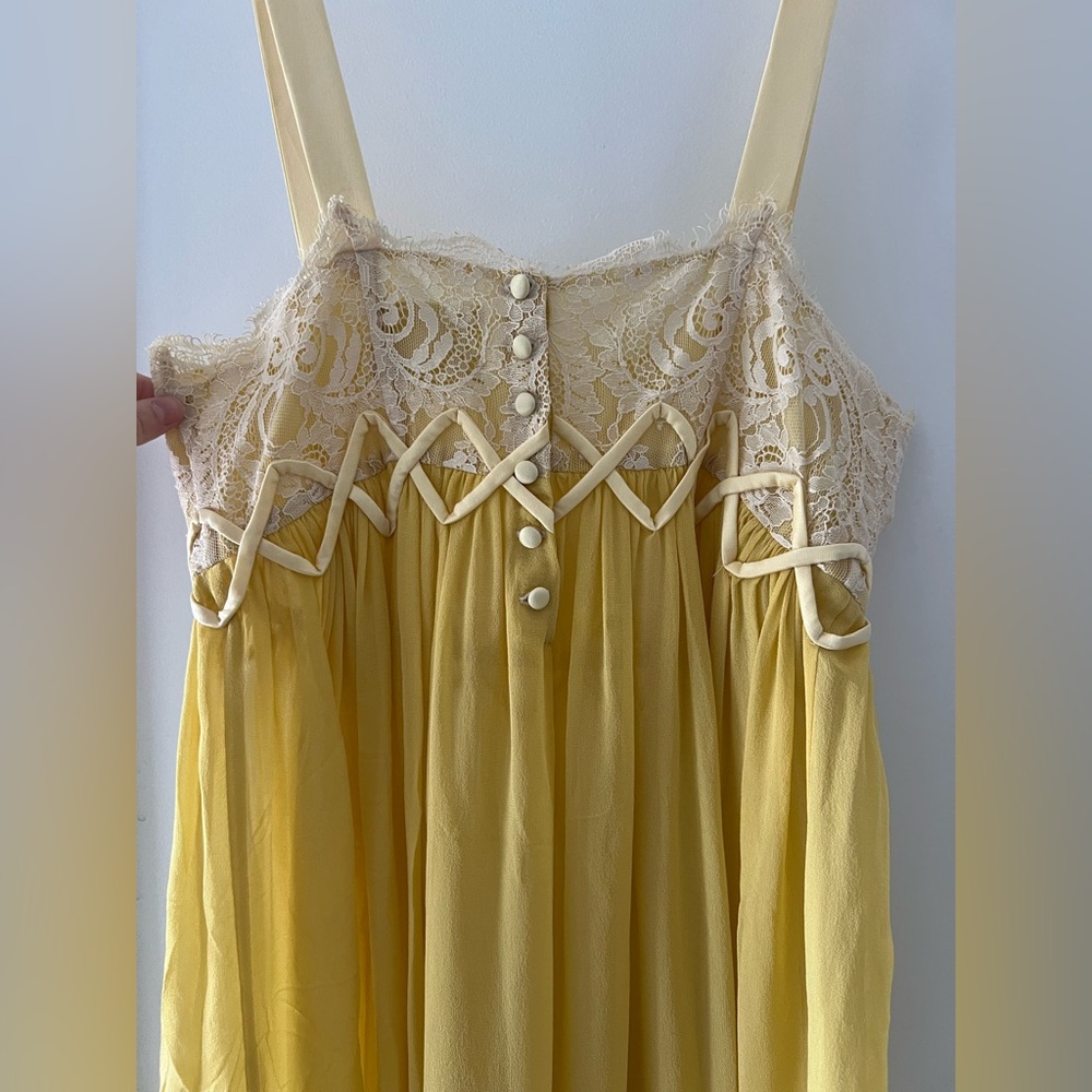 DÔEN Heirloom Analia dress in dandelion yellow, XS - Picture 10 of 10